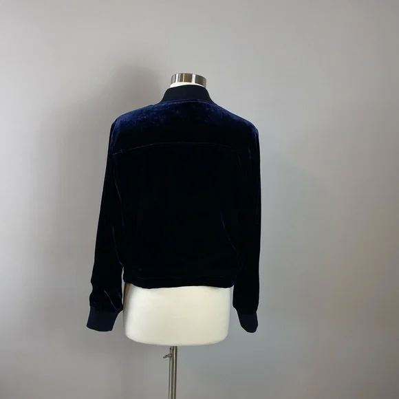 NWTs J Crew Velvet Bomber Jacket - Picture 7 of 16